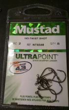 Mustad No Twist Shot Hooks size 2